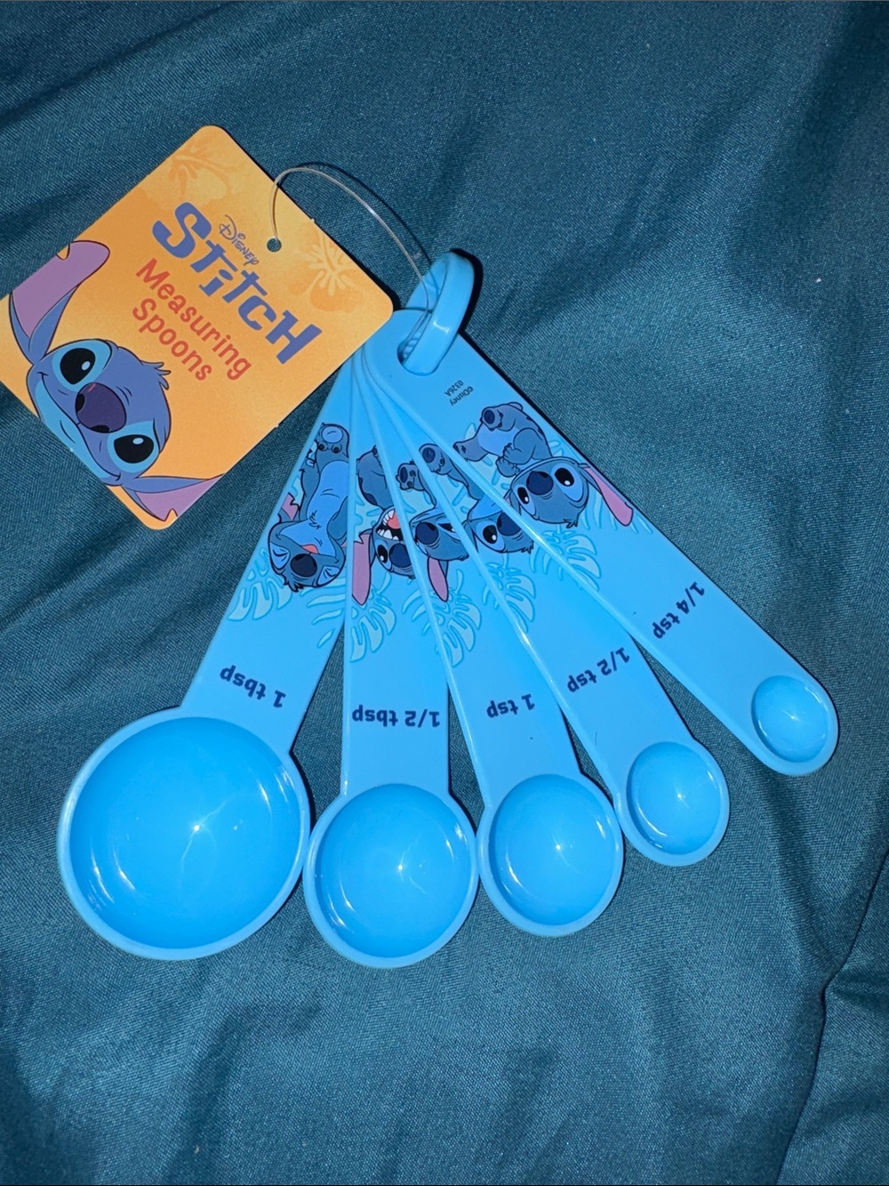 Disney Stitch Blue Measuring Spoon Set